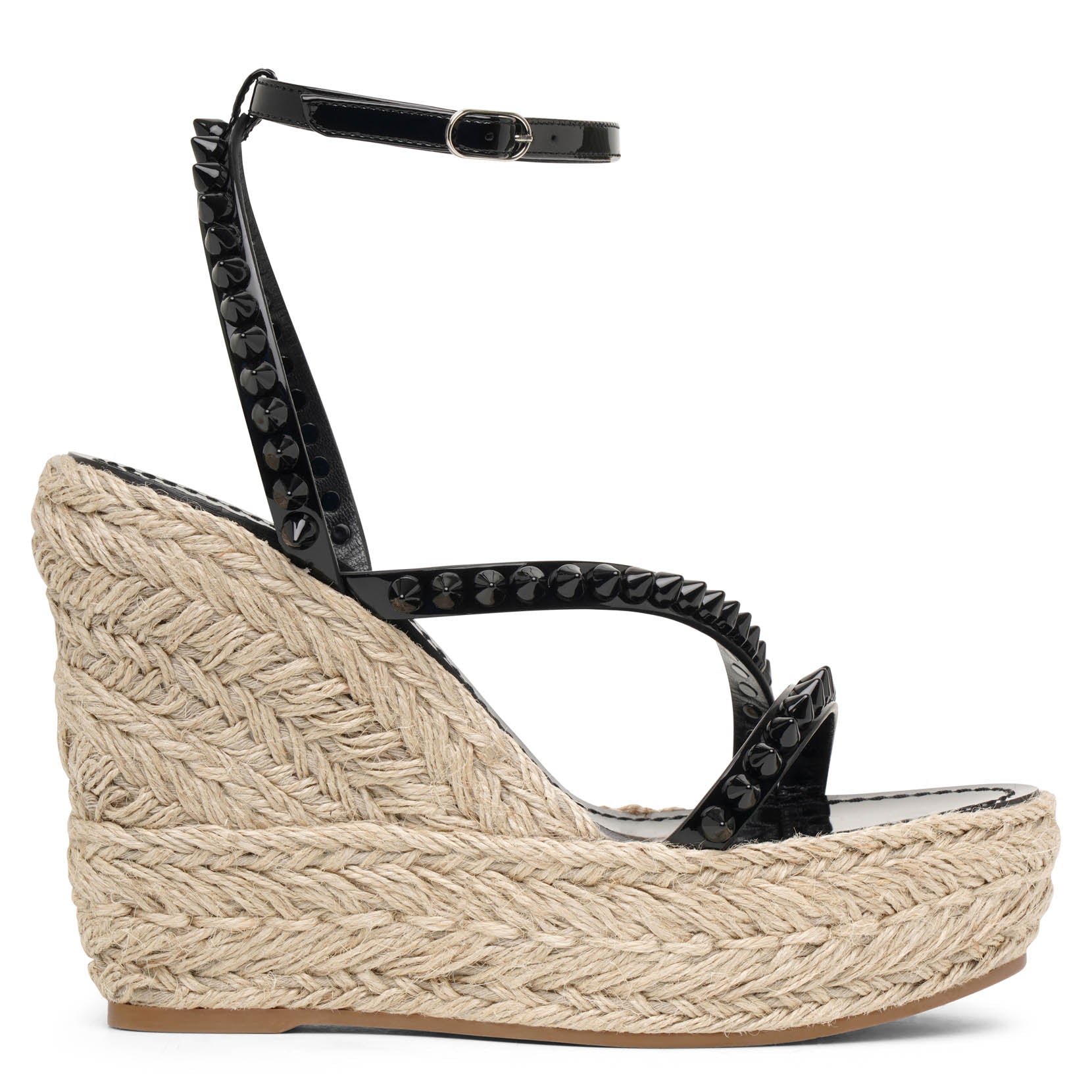Mafaldina Zeppa 120 black espadrilles