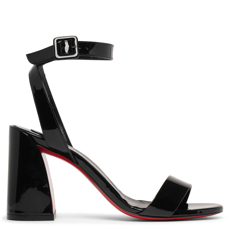 Miss Sabina 85 black patent sandals