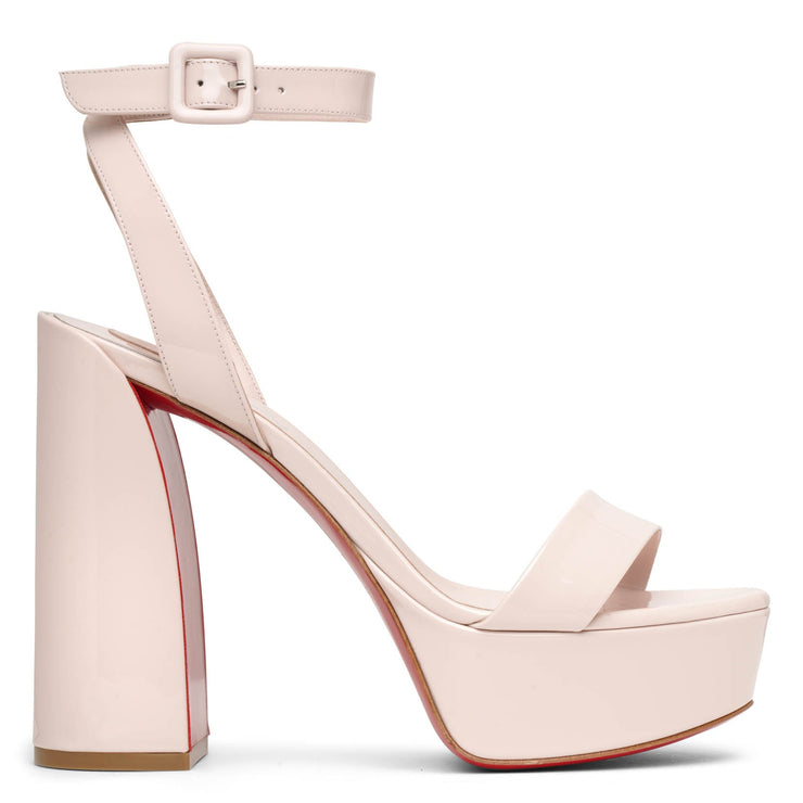 Christian Louboutin | Movida Sabina 130 light pink patent sandals 