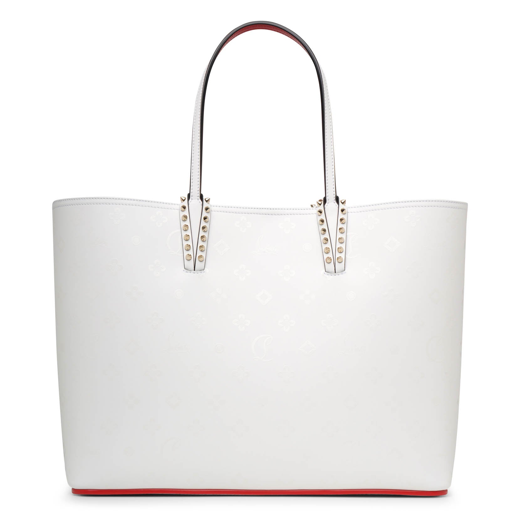 【Christian Louboutin】Cabata ホワイトレザー トートバッグ Christian Louboutin | Cabata loubinthesky white tote bag