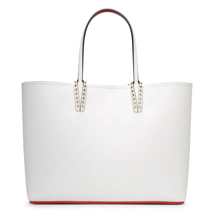Christian Louboutin Cabata Leather Studded Tote - White Totes, Handbags -  CHT331458