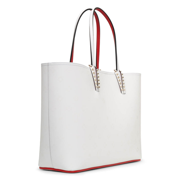 Cabata leather tote Christian Louboutin White in Leather - 27963653
