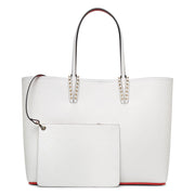 Cabata leather tote Christian Louboutin White in Leather - 36415767
