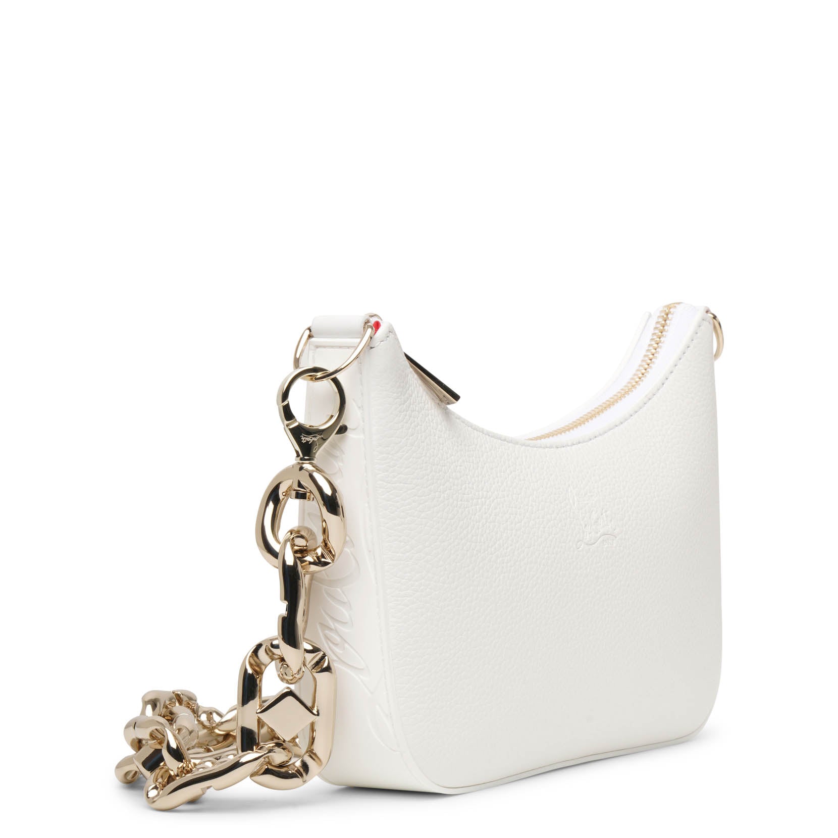 Christian Louboutin | Loubila chain white mini shoulder bag | Savannahs