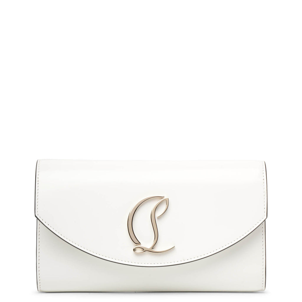 Christian Louboutin Loubi54 Envelope Flap Leather Wallet on Chain