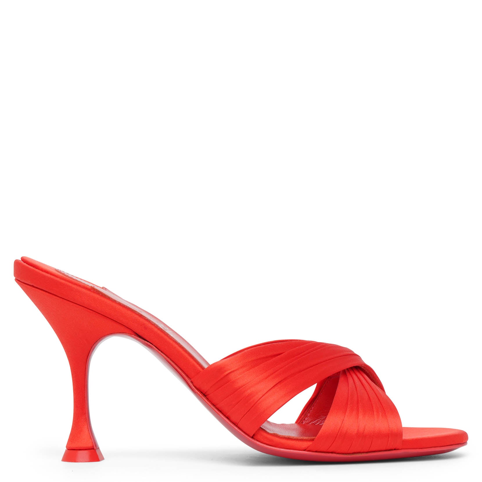 【Christian Louboutin】 Nicol Is Back 85サテンミュール CHRISTIAN LOUBOUTIN Nicol is Back 85 satin mules | NET-A-PORTER