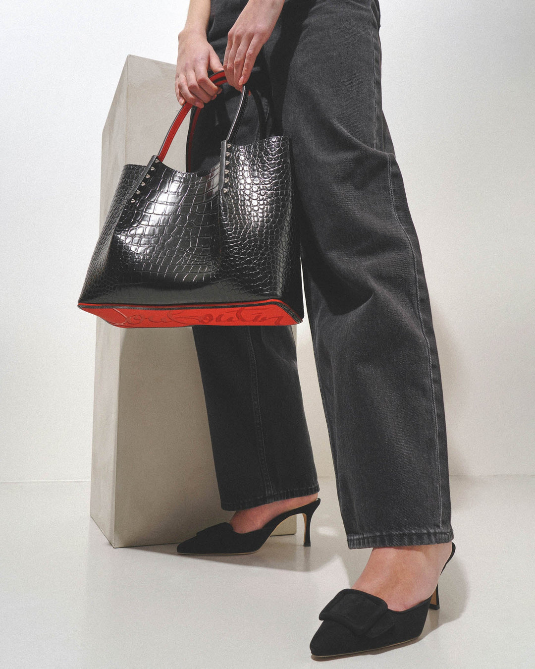 洋書 Christian Louboutin French Edition Christian Louboutin | Just jewel 85 silver mules | Savannahs