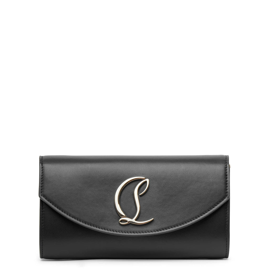 Christian Louboutin, Loubi54 wallet on chain black gold clutch bag