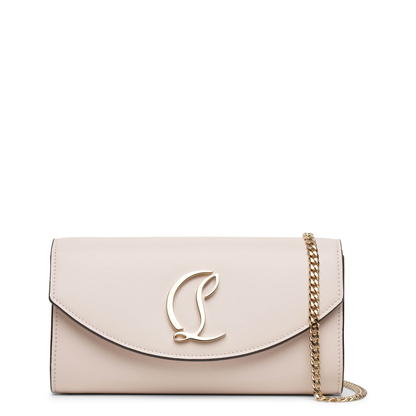 Christian Louboutin | Loubi54 wallet on chain leche silver
