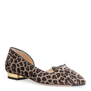 Leopard 10 velvet flats