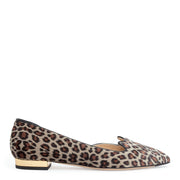 Leopard 10 velvet flats