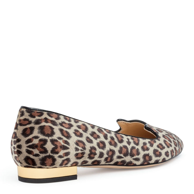 Leopard 10 velvet flats