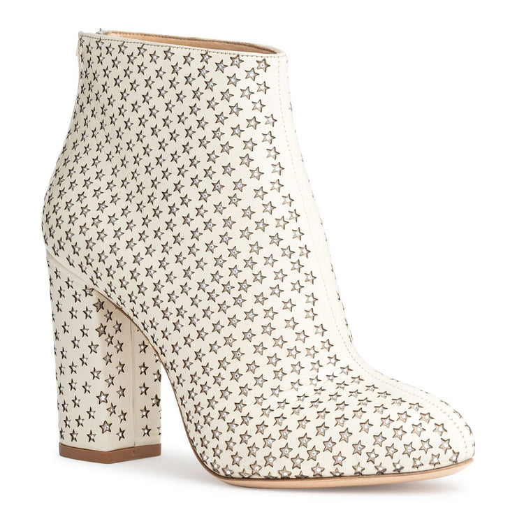 Alba Star white leather boots