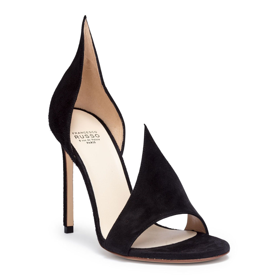 スニーカー FRANCESCO RUSSO Women Sneakers R1P969N207300 Black Francesco Russo Cage slingback pumps for Women - Black in