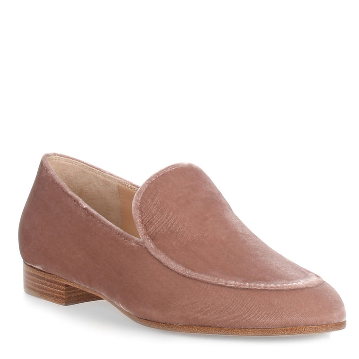 Marcel blush velvet loafer