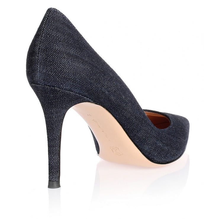 Gianvito denim leather pump