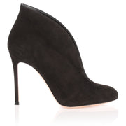 Black suede Vamp bootie