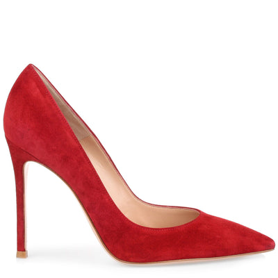 Gianvito red suede pump