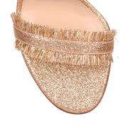 Caribe rose gold glitter sandal