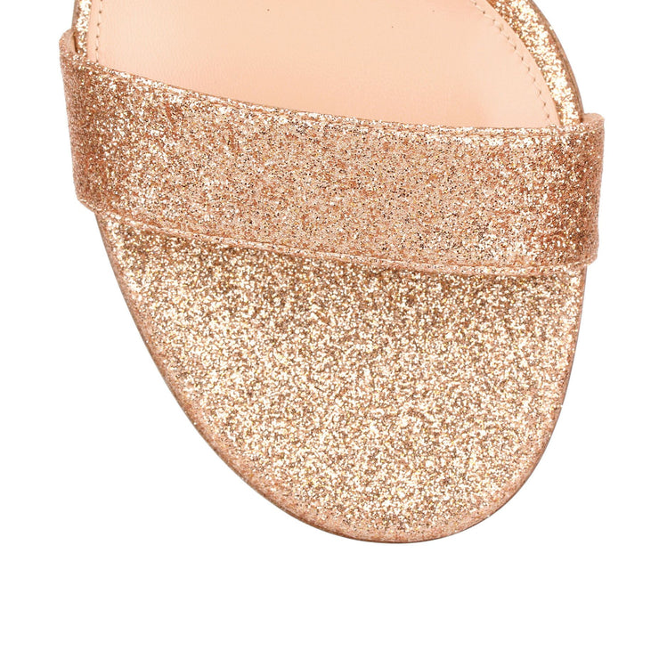 Versilia 60 Rose gold glitter sandal