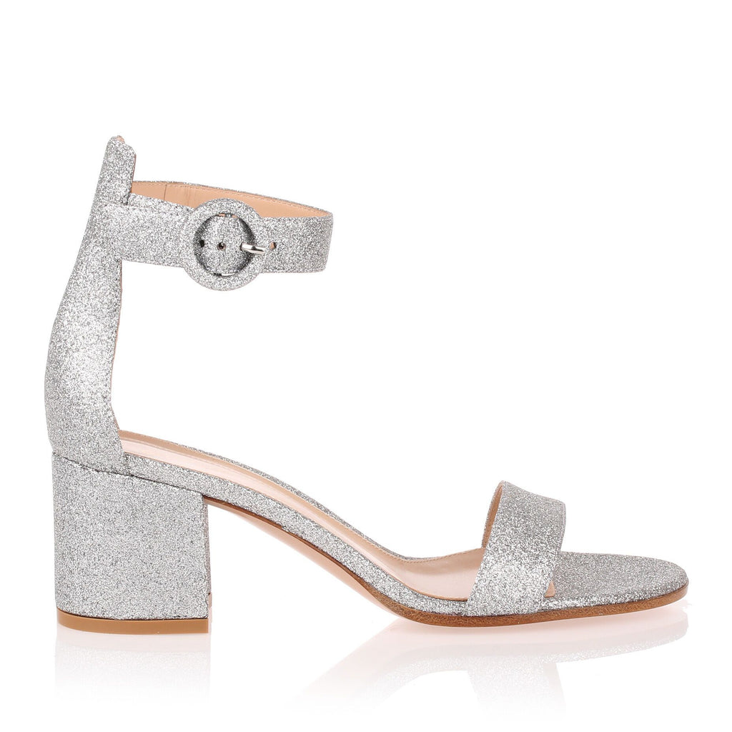 Versilia 60 Silver glitter sandal