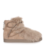Inuit beige suede and shearling sneaker