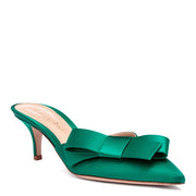 Kyoto 55 emerald satin mules