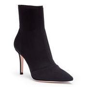 Black stretch 85 ankle boots
