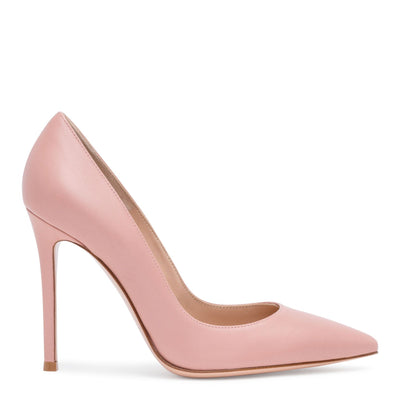 Gianvito 105 Dusty Pink Leather Pumps