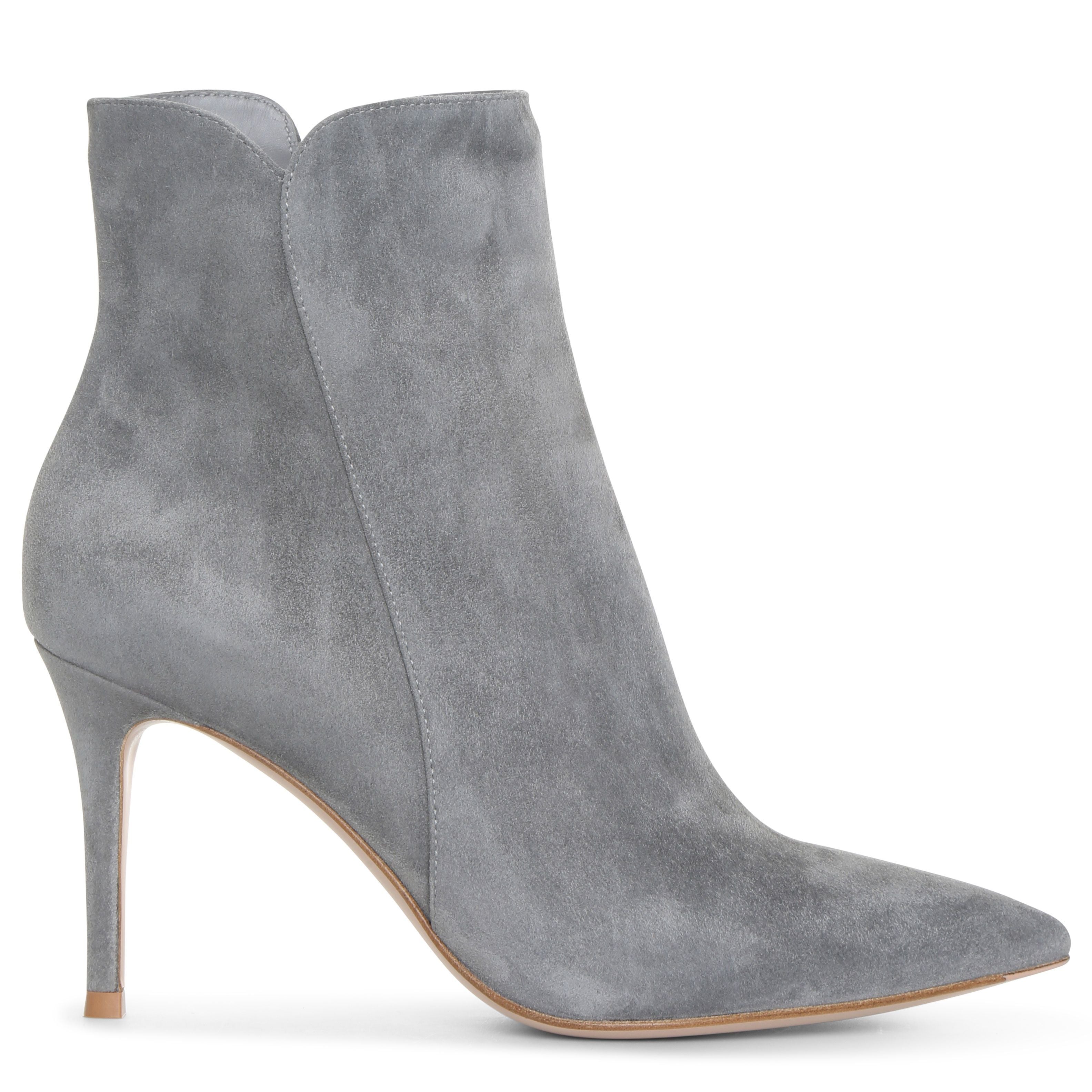 Gianvito Rossi | Levy grey suede ankle boots | Savannahs