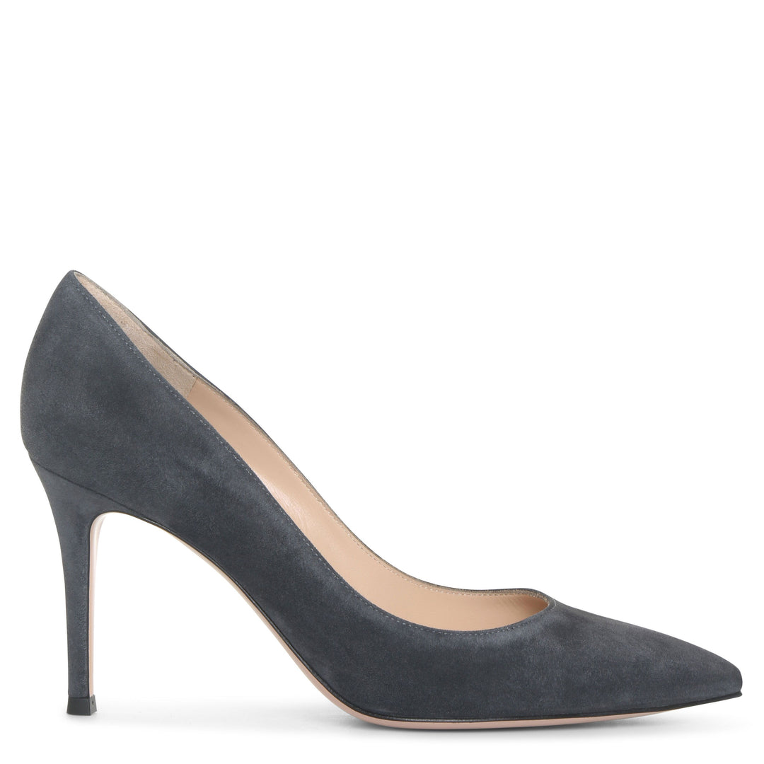 Gianvito Rossi Gianvito 85 grey suede pumps Savannahs