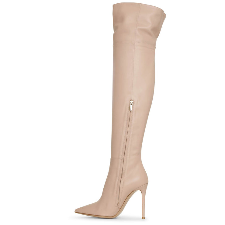 Valeria 105 over knee leather boots