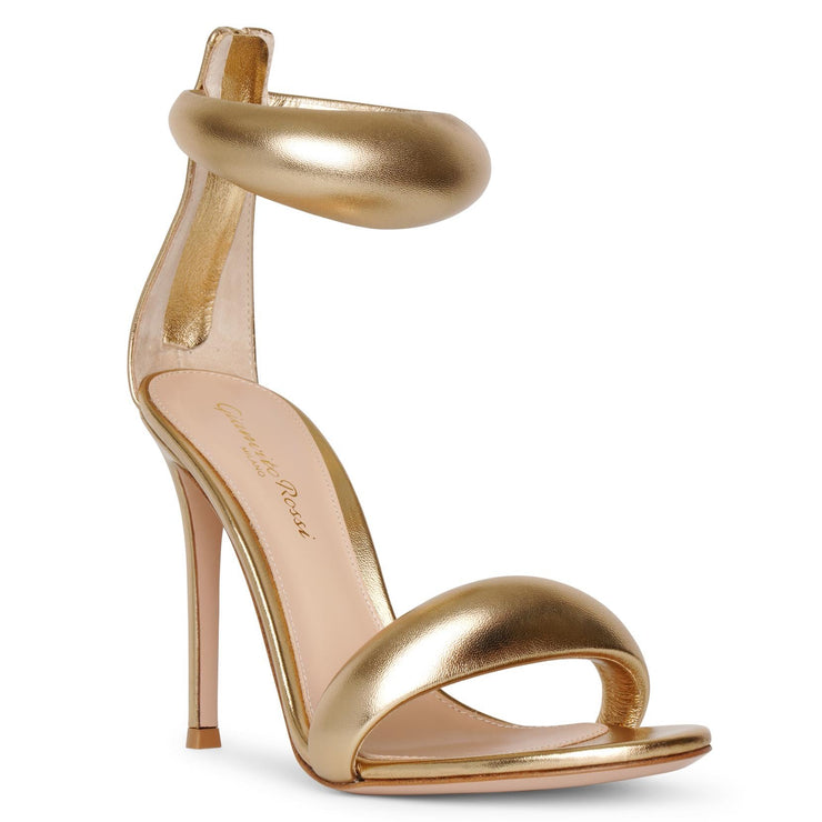 Bijoux 105 gold leather sandals