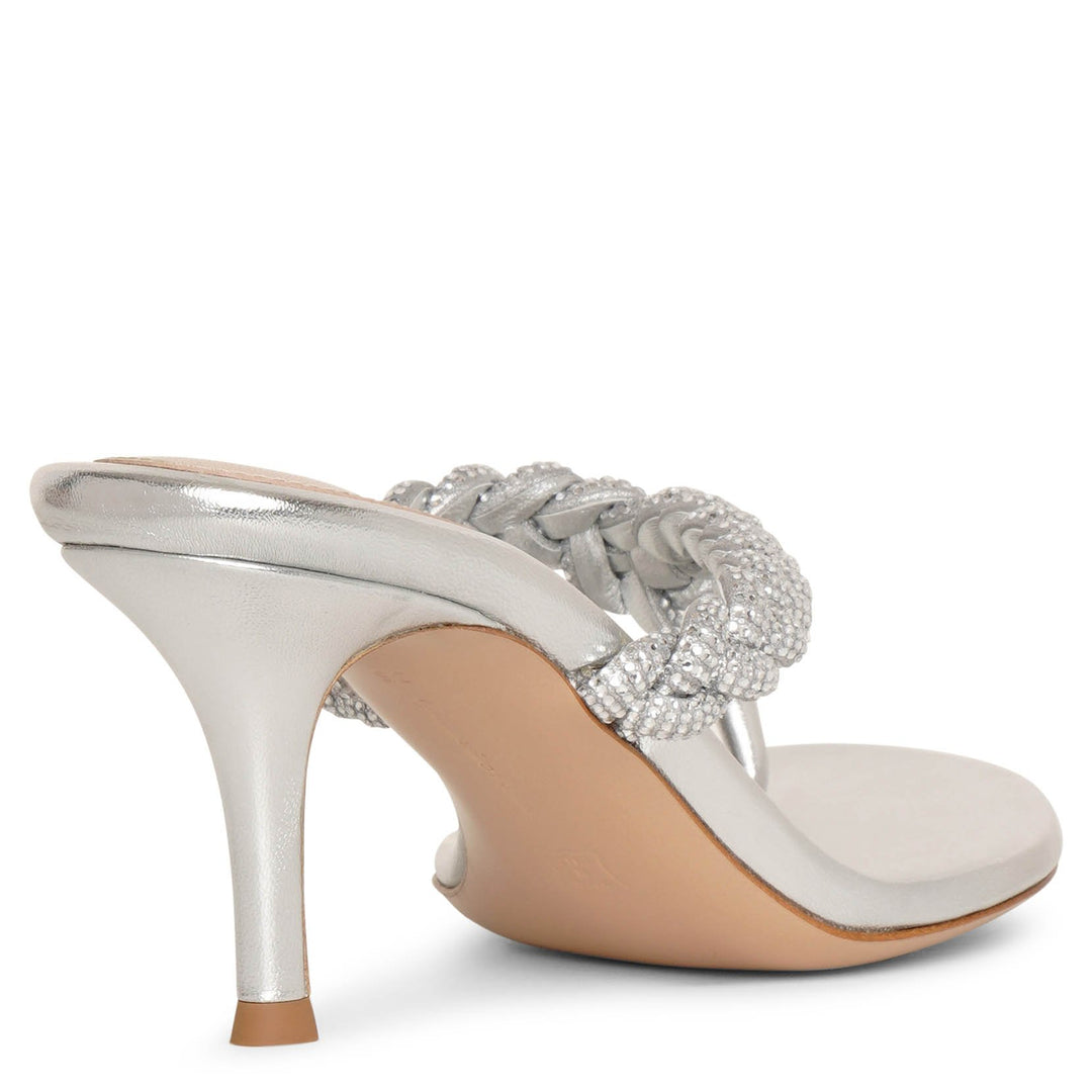 Gianvito Rossi | Crystal Tropea 70 braided thong sandals