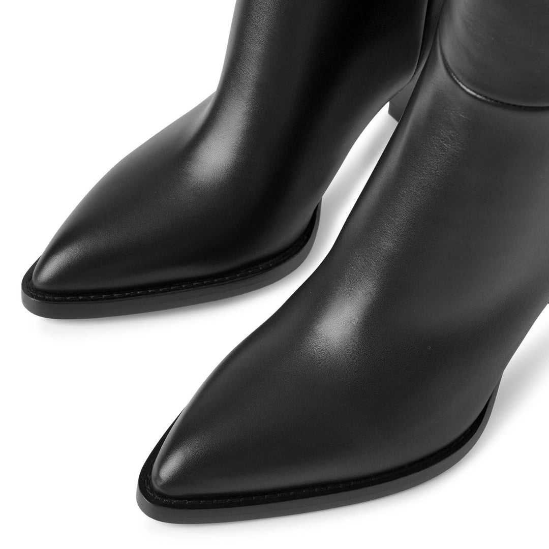 Gianvito Rossi | Kerolyn black leather high boots | Savannahs