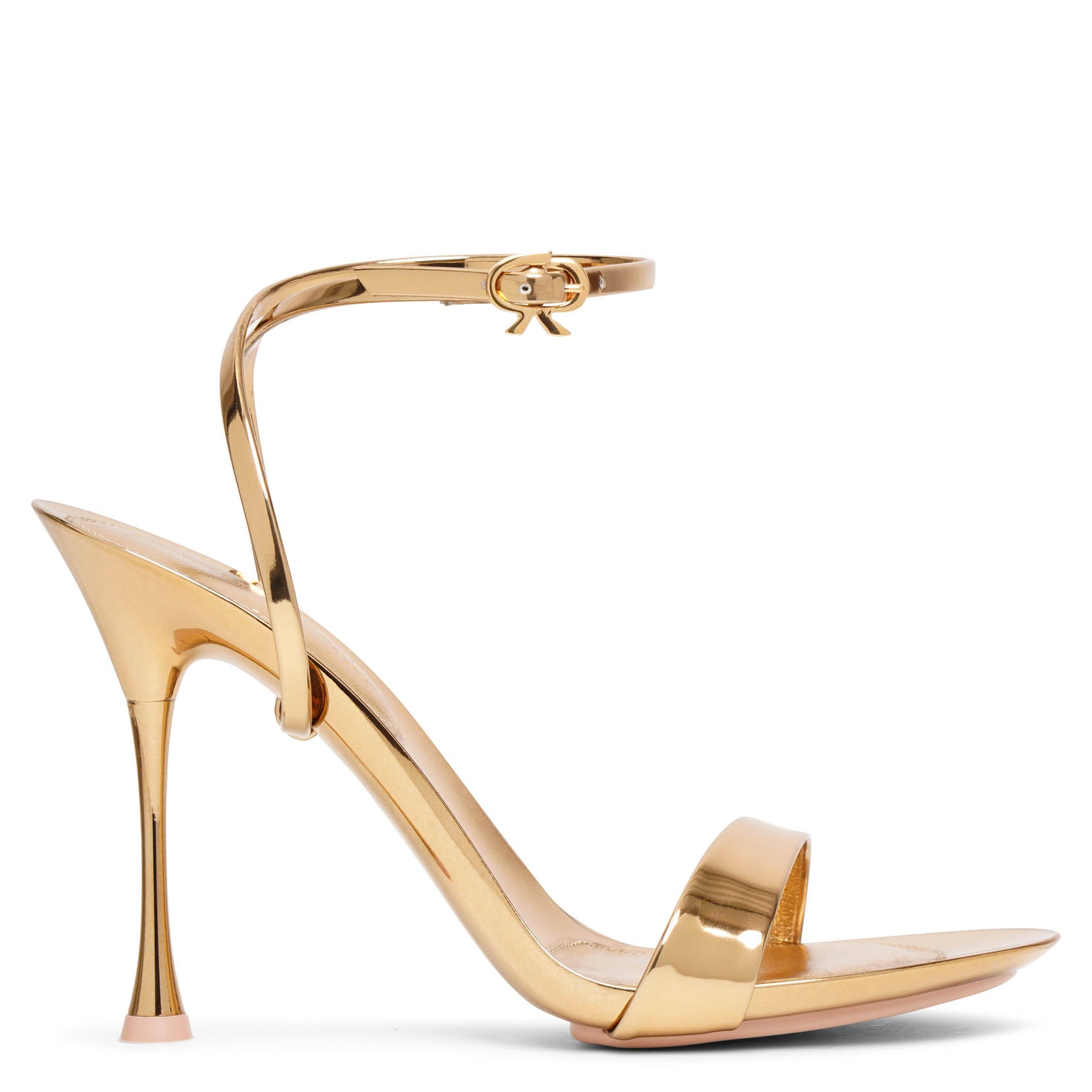 シューズ・サンダルその他 GIANVITO ROSSI Woman Heeled sandals Gold G6171295RICNPS MEKO GIANVITO ROSSI 95 metallic leather sandals | NET-A-PORTER
