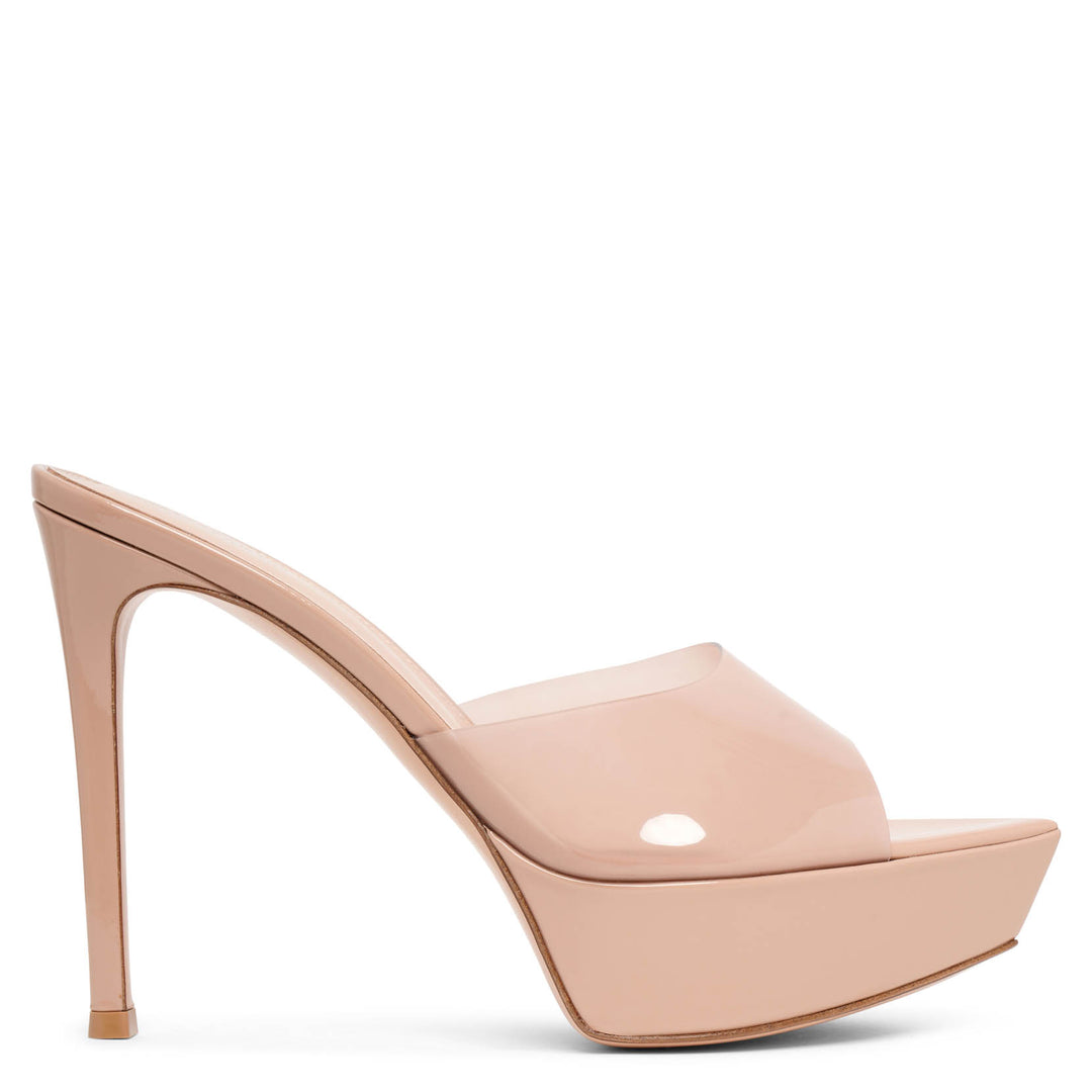 Gianvito Rossi | Betty 115 plexi platform mules | Savannahs