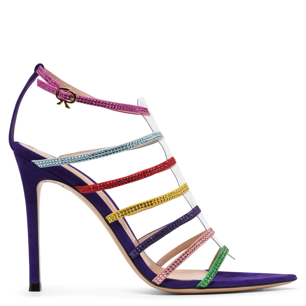 Kurt Geiger London Kensington Metallic Rainbow Slide Sandals | Dillard's