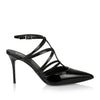 Black patent leather pump