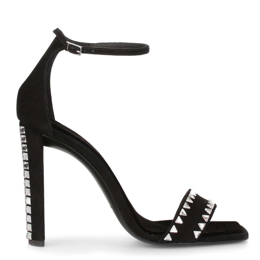 Giuseppe Zanotti | Ellis 105 black suede crystal sandal