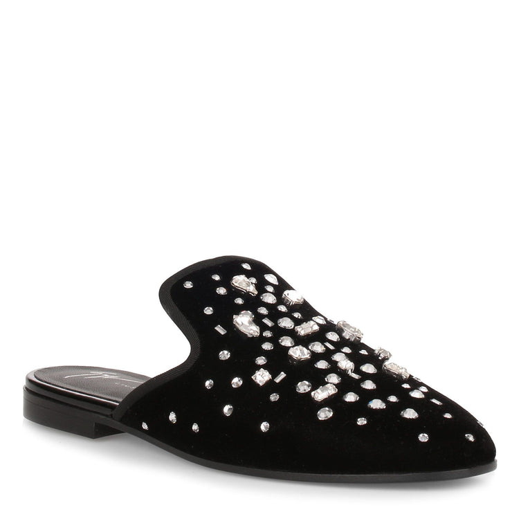 The Dazzling Elsa velvet crystal slipper