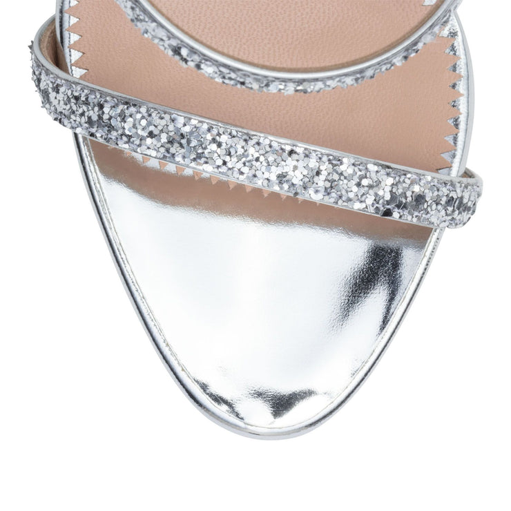 Harmony 120 silver glitter sandals