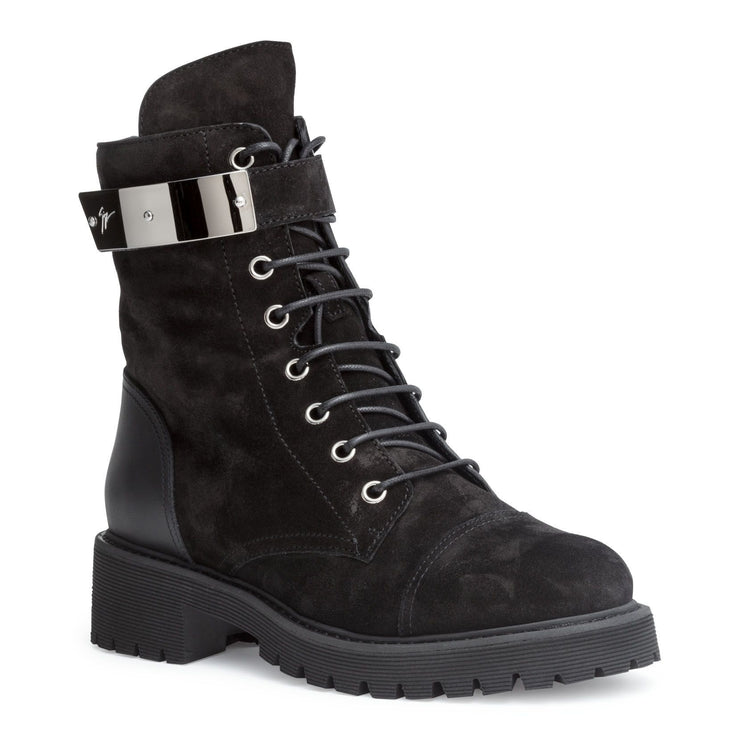 Giuseppe zanotti leather combat boots online