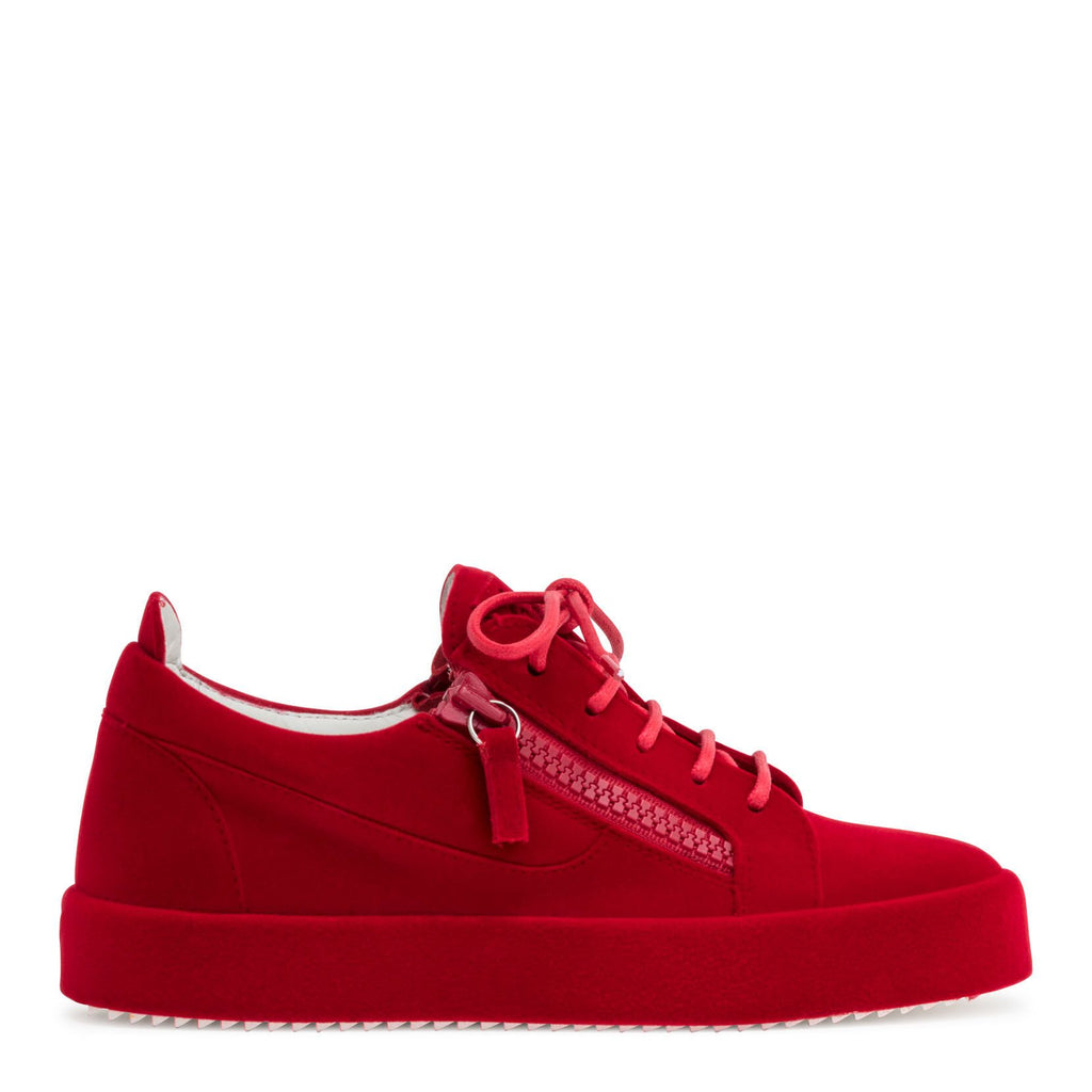 Giuseppe Zanotti Red Velvet Sneakers | Savannahs