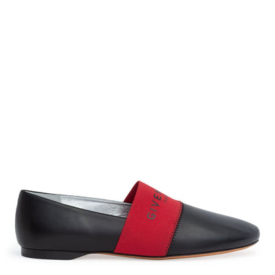 Bedford black and red flats