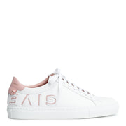 Urban Street white and pink logo reverse sneakers