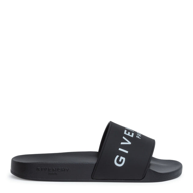Givenchy | Black rubber slide sandals | Savannahs