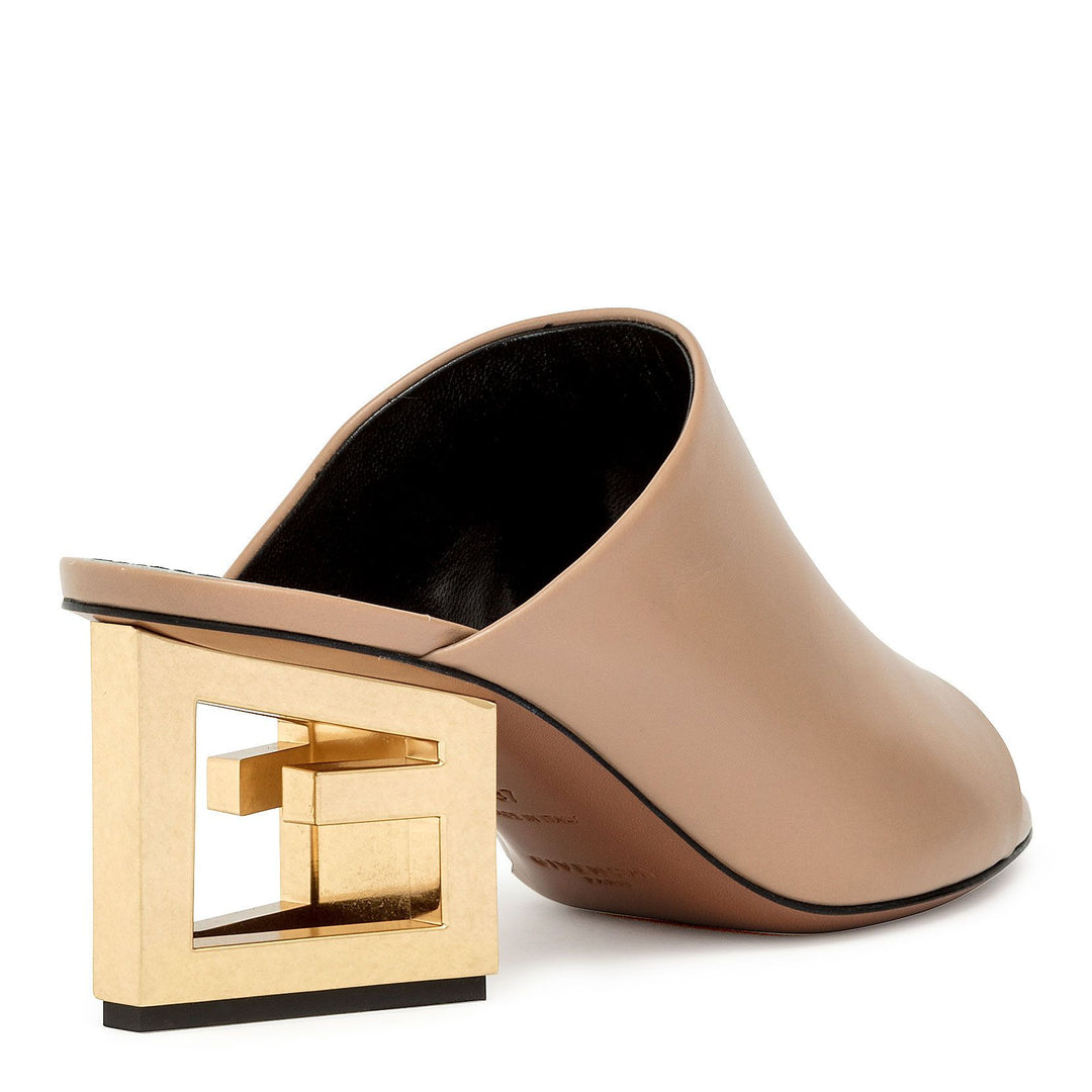 Givenchy | Beige leather Triangle mules | Savannahs