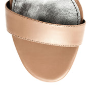Beige Leather Triangle Sandal