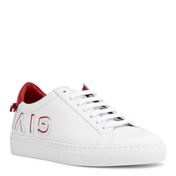 Urban street white red sneakers